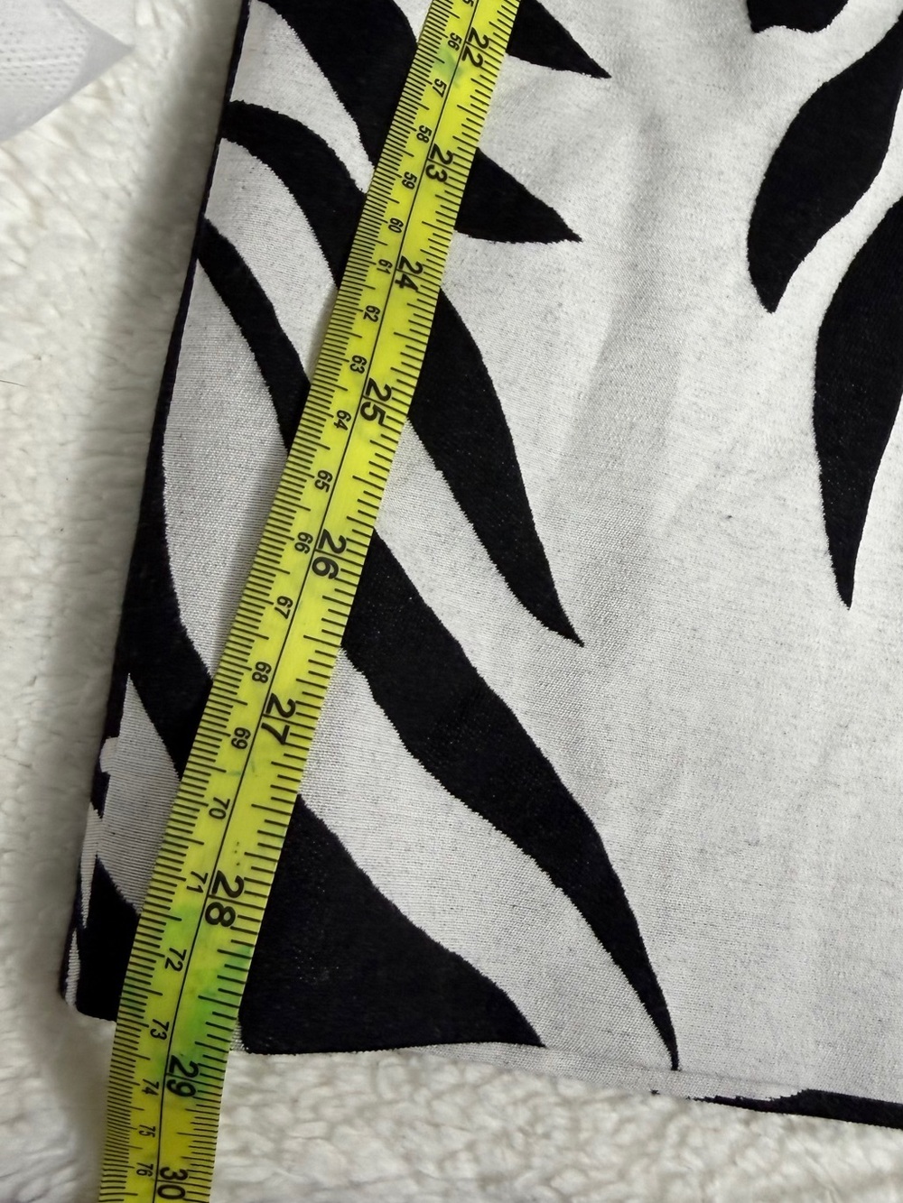 White House Black Market Black & White One-Shoulder Ruffle Dress - Picture 6 of 7